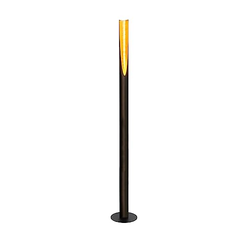 EGLO Stehlampe Barbotto, Eck Standleuchte, Stablampe aus Metall in Schwarz und...