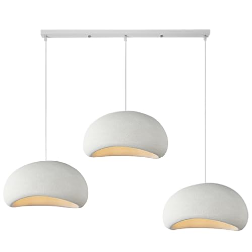HEYUN Kreative Wabi-sabi Pendelleuchte E27 Weißer Polyethylen-Kronleuchter...