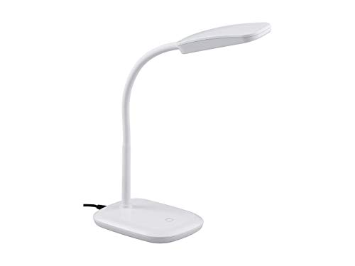 Reality Leuchten LED Schreibtischleuchte Boa R52431101, Acryl weiß, inkl. 3.5...