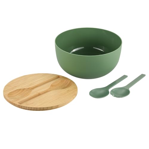 Kesper - Salatschüssel-Set, inkl. Salatbesteck, Material: Kunststoff (PP),...
