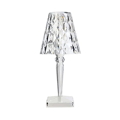 Kartell Big Battery, Table Lamp, Glasklar, Direktstromversorgung