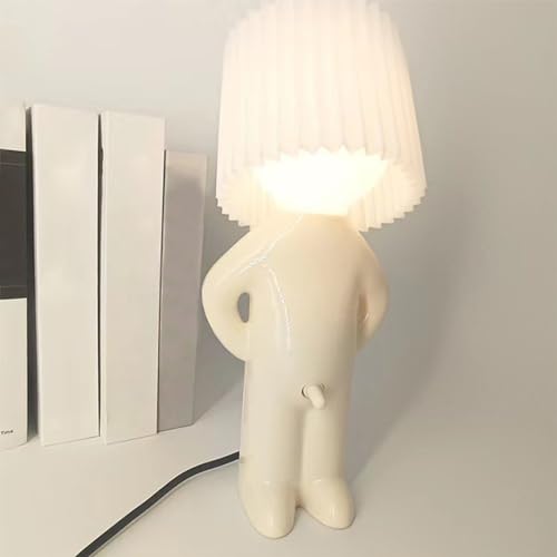 Umikk Kreative Lampe A Little Shy Man, Lustige LED Tischleuchte, Schüchterner...