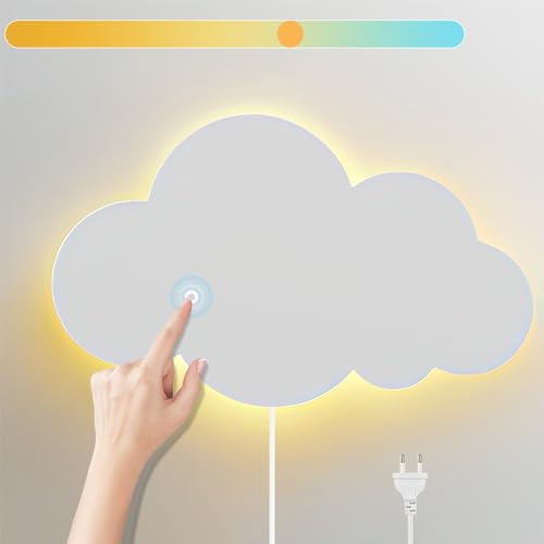 Wandleuchte mit Touch Schalter Innen Kinderzimmer Wandlampe LED 3 Farben...