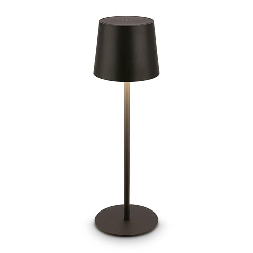 BRILONER - LED Tischlampe kabellos IP44 mit Touch, dimmbar, Akku & Lichtquelle...