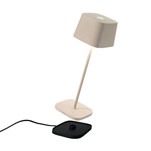 Zafferano - Ofelia Pro Kabellose LED-Tischleuchte aus Aluminium, dimmbar,...