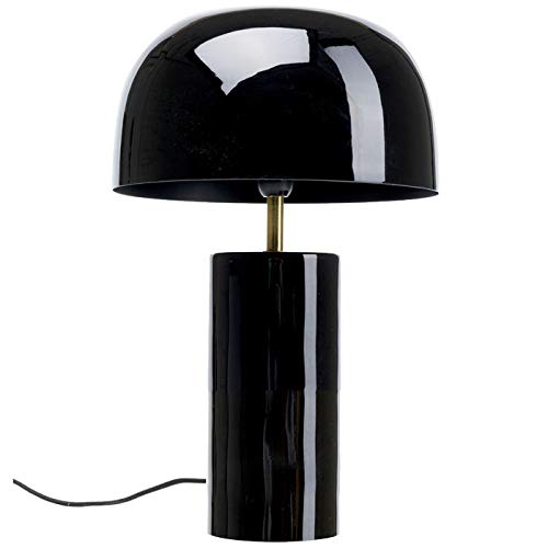 Kare Design Tischlampe Loungy Schwarz, Pilzform, Desk Lamp, Pilzlampen,...