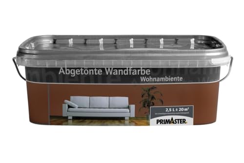 Primaster Wandfarbe Wohnambiente 2,5L Cappuccino Matt Innenfarbe Deckenfarbe