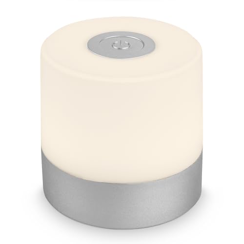 BRILONER – Mini LED Tischlampe Kabellos, Dimmbare Nachttischlampe Touch,...
