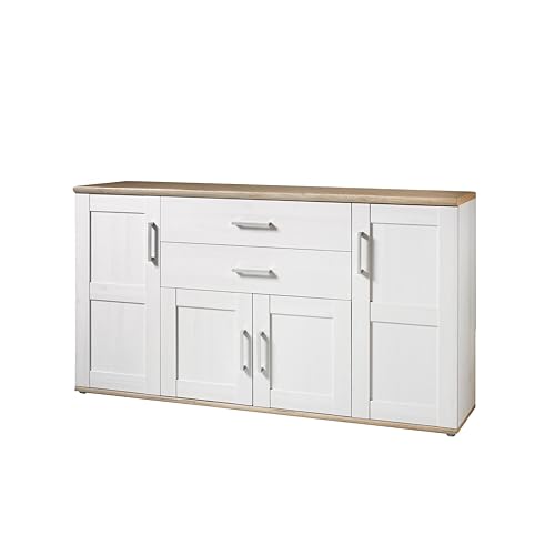 Stella Trading ROMANCE Sideboard in Sibiu Lärche / Eiche San Remo Optik -...
