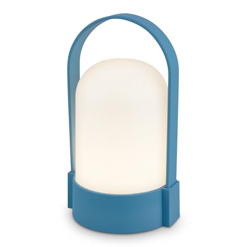 BRILONER - LED Tischlampe kabellos IP44 mit Touch, dimmbar in Stufen, Akku...