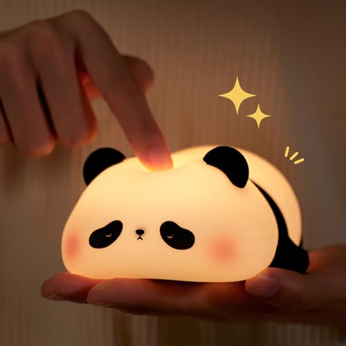 AmmToo Nachtlicht Kinder Panda Nachtlampe -Panda Lampe Dimmbar Timer,...