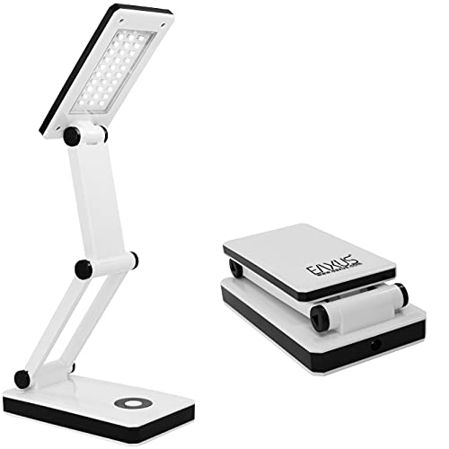 Eaxus® USB LED Schreibtischlampe - Aufklappbar, Edles Design, LED Tischlampe...