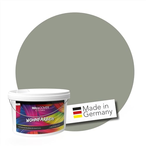 WALLCOVER Colors Wandfarbe Grün Pastell 2.5 L für Innen Innenfarbe Shadow 2D...