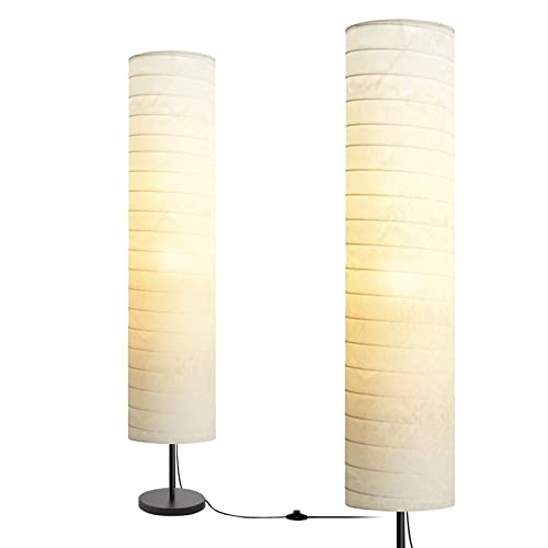 LALISU Stehlampe Papier Lampe Moderne Stehlampen mit Lampenschirm, Stehlampe...