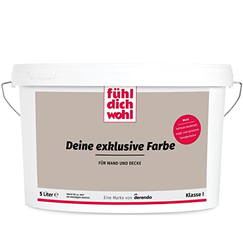 derendo Fühl Dich Wohl Deine Farbe braun, matte Wandfarbe braun, hohe...