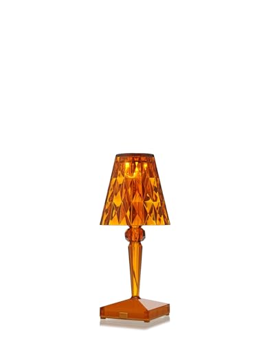 Kartell Battery, Tischleuchte, Bernstein