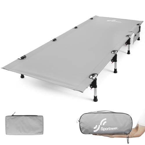 Sportneer Feldbett Klappbar 190×70cm, Aluminium Reisebett Erwachsene Camping...