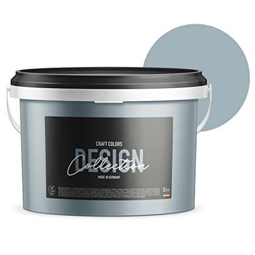 Craft Colors® 5L hochwertige Wandfarbe edelmatt, Kreidefarbe made in Germany,...