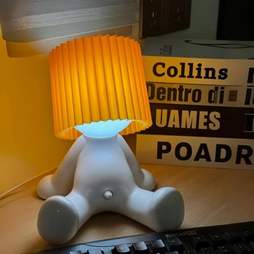 Umikk Lustiges LED Tischleuchte, Lampe „Ein kleiner schüchterner Mann“,...