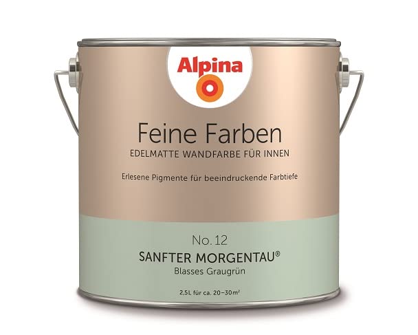 Alpina 2,5 L. Feine Farben, Farbwahl, Edelmatte Wandfarbe für Innen (No.12...