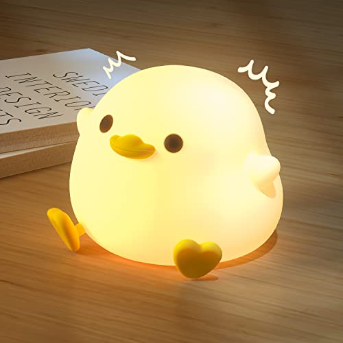 UNEEDE LED Nachtlicht Kinder,Nachtlicht süße Tiere, DoDo Duck Kawaii Silikon...