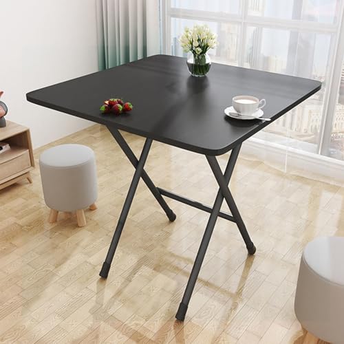 Faltbarer Tisch, quadratischer MDF, platzsparender Klapptisch, 60 x 60 x 70 cm,...