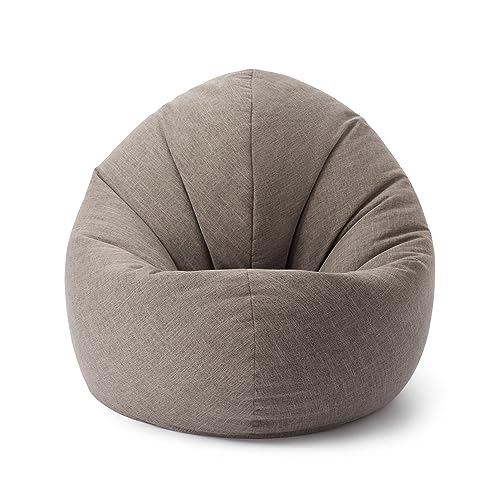 Lumaland Sitzsack Drops: runder Sitzsack (300 L) mit 2-in-1-Funktion für...