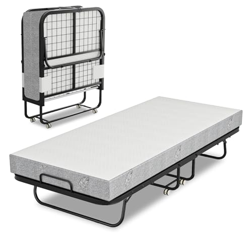 Eulenke Klappbett 90x200 cm Erwachsene Gästebett Klappbar Mit 13 cm Dicker...