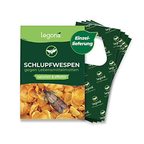 Legona® - Schlupfwespen gegen Lebensmittelmotten / 4X Trigram-Karte à 1...