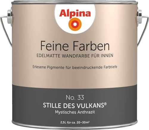 Alpina Feine Farben – No. 33 Stille des Vulkans® – edelmatte Innenfarbe -...