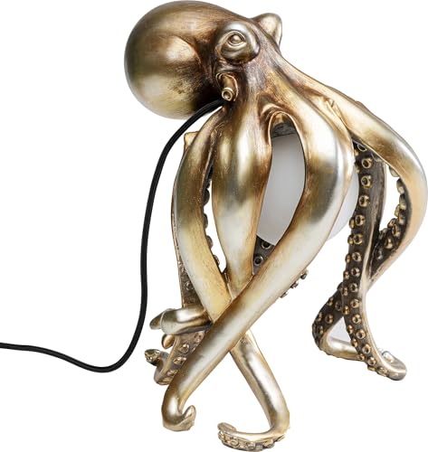 Kare Design Tischlampe Animal Octopus Gold, Tischleuchte, Tiermotiv,...