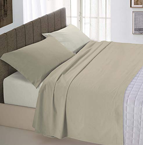 Italienische Bettwäsche Bedding Panna/Hazel Doppelbett 250 x 300 cm