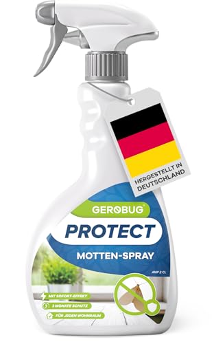 GEROBUG Anti Motten-Spray 500 ml - Einfache Mottenbekämpfung für...