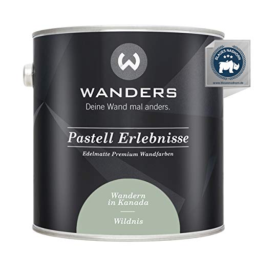 Wanders24® Pastell Erlebnisse (2,5 Liter, Wildnis) edelmatte Wandfarbe - Feine...