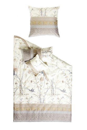 Bassetti Kissenbezug Fong einzeln 40x80cm, Farbe Beige (creme V2)