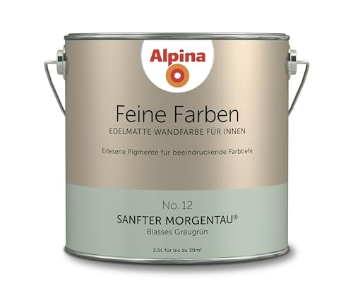 Alpina Feine Farben – No. 12 Sanfter Morgentau® – edelmatte Innenfarbe -...