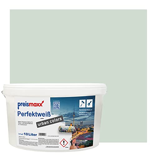 Preismaxx Perfektweiß urban colors, bunte Wandfarbe, grün, salbeigrün, sage...