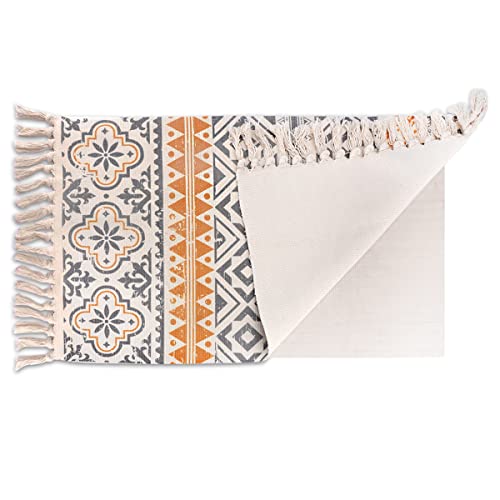 BULANGDE Teppich Baumwolle Fransen Boho 60 * 90 mit...