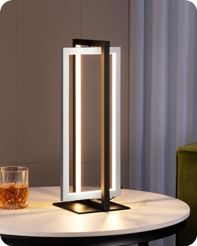 EDISHINE LED Tischlampe, Touch Dimmbare Nachttischlampe, moderne...