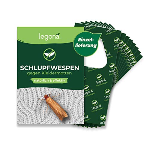 Legona® - Schlupfwespen gegen Kleidermotten / 8X Trigram-Karte à 1...