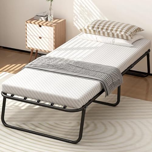 Klappbett für Einzelbett 80 x 190 cm, Gästebett Klappbar, orthopädische...