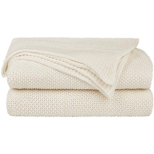 PiccoCasa Tagesdecke Baumwolle Strickdecke Sommerdecke pflegeleicht gesund als...