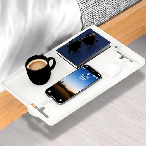 FuxFuis Nachttisch zum Einhängen Kunststoff Nachttisch Regal Bett Organizer...