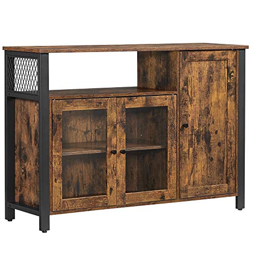 VASAGLE Sideboard, Küchenschrank, Aufbewahrungsschrank, mit 3 Türen, für...