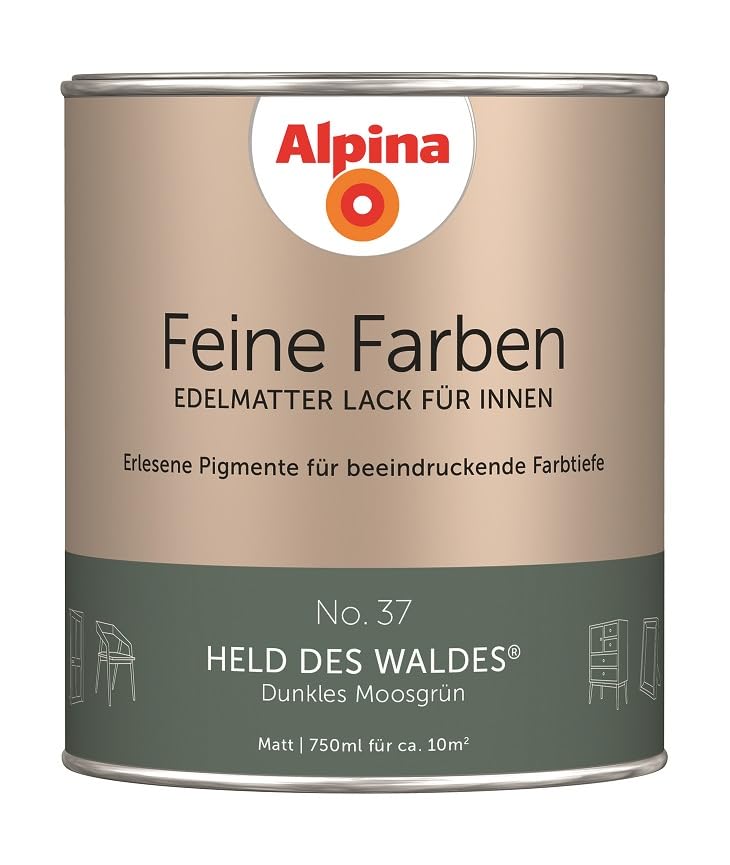 Alpina Feine Farben Lack No. 37 Held des Waldes® edelmatt 750ml