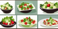 Moderne Salatschüssel für leckere Salate